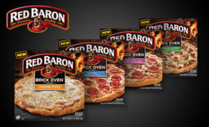 red baron brick oven cheese pizza