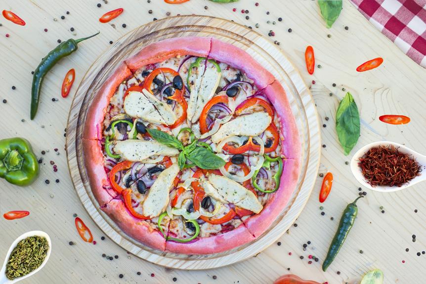 uncertain hue of pizza
