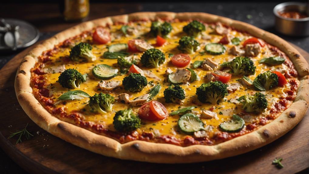 canned chicken pizza creation